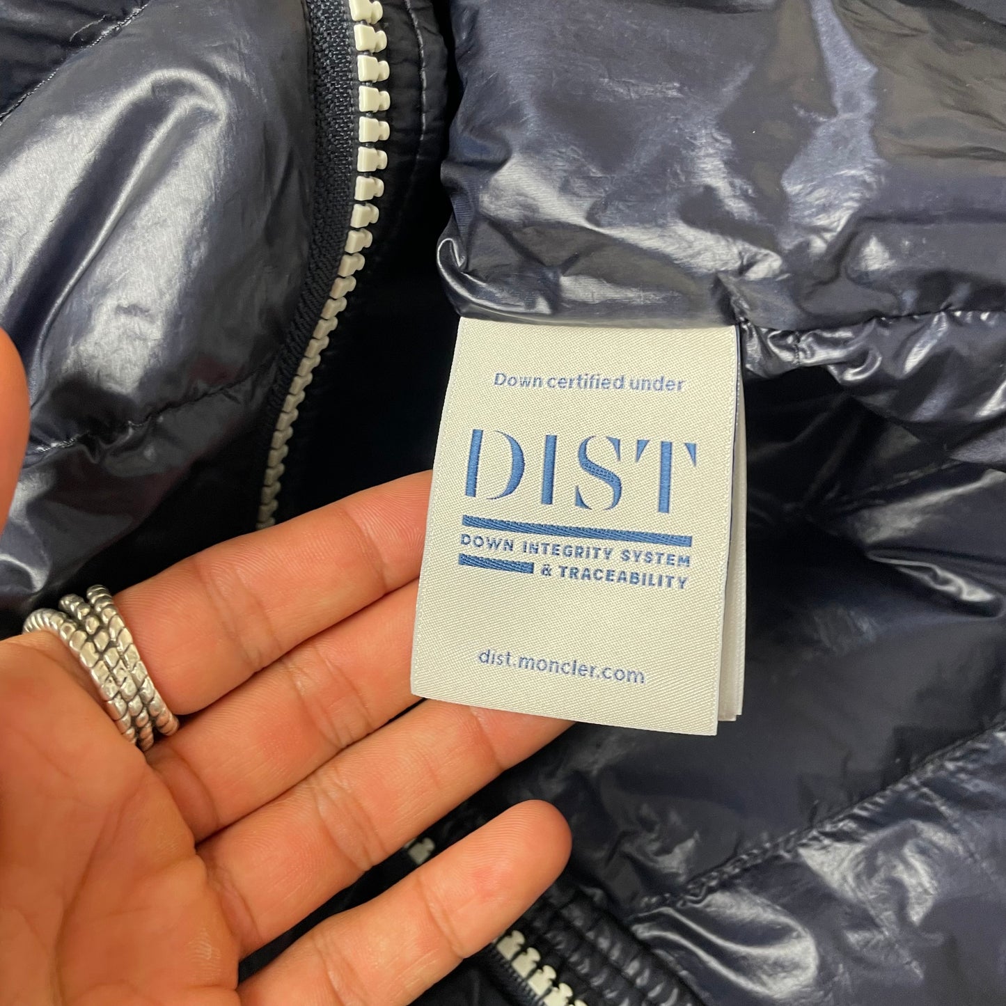 (XL) Moncler Puffer Jacke Navy blau Longue Saison Sz 6