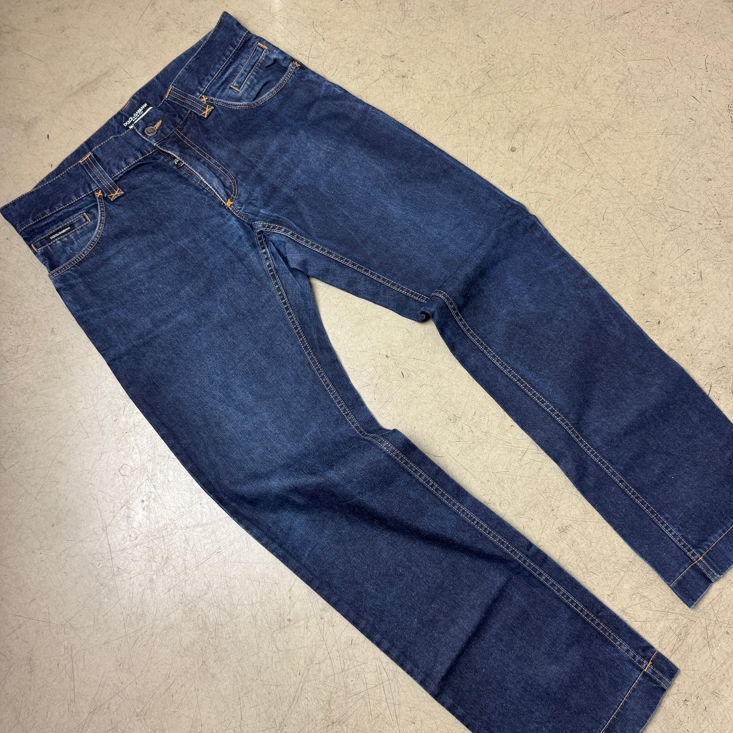 (XL) 2000s Dolce & Gabbana Jeanshose dunkelblau Navy 50