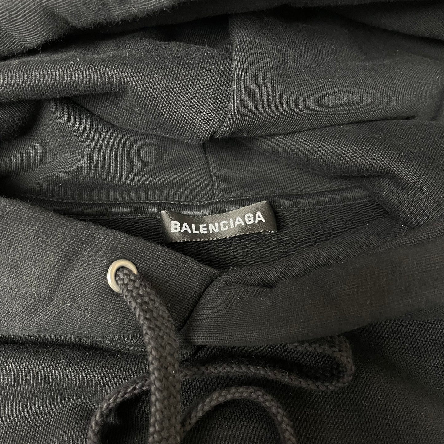 (XL) Balenciaga Big Logo Hoodie schwarz