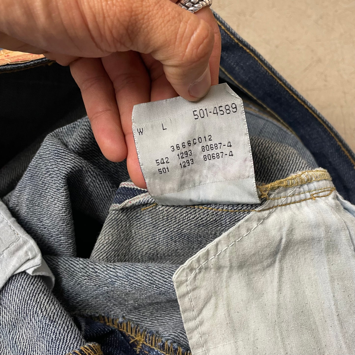 (M) Vintage 1993 Levi’s Big E Selvedge Selvage Jeanshose faded Blue W31/L30