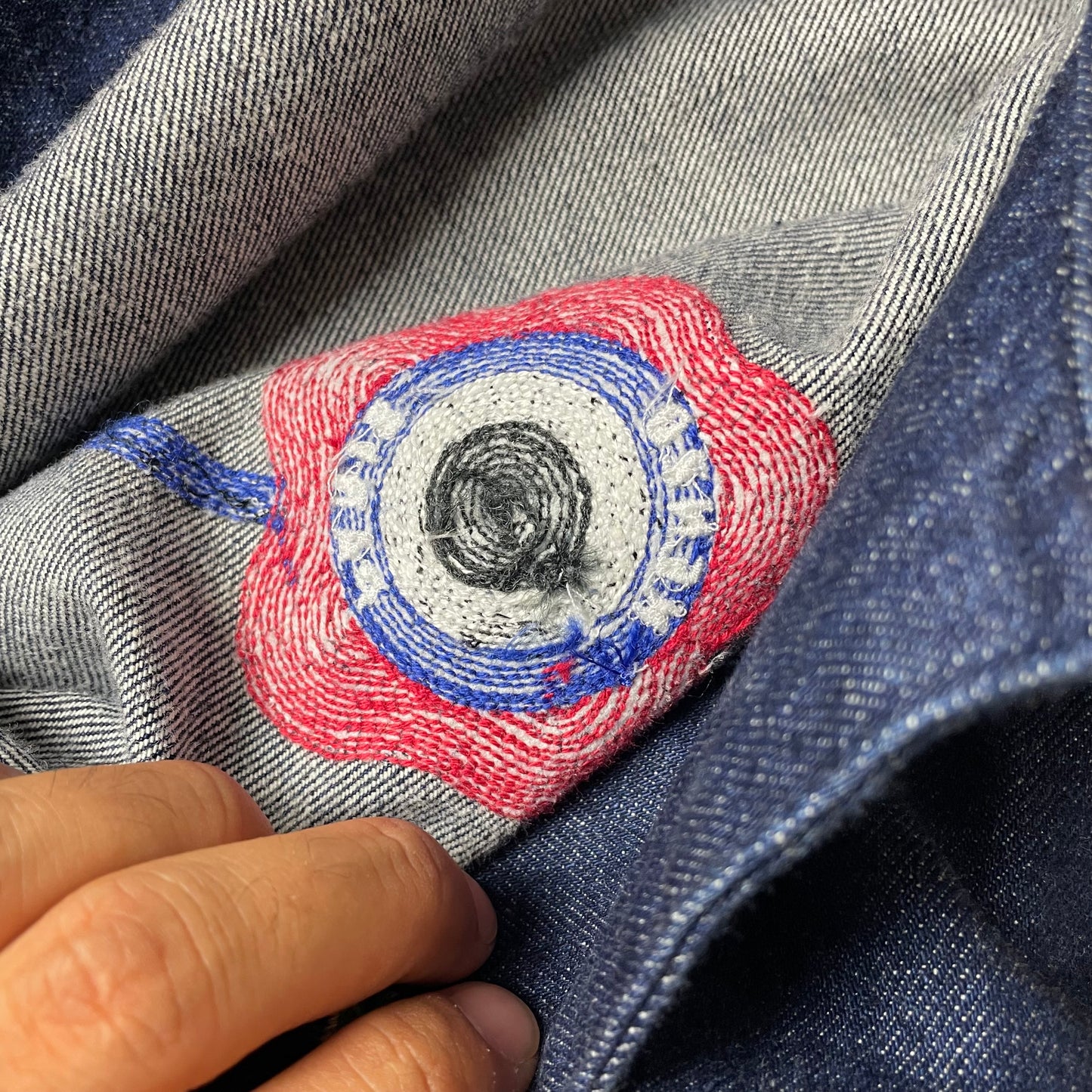 (XL) Kenzo Denim Chore Work Jacket Jeansjacke dunkelblau