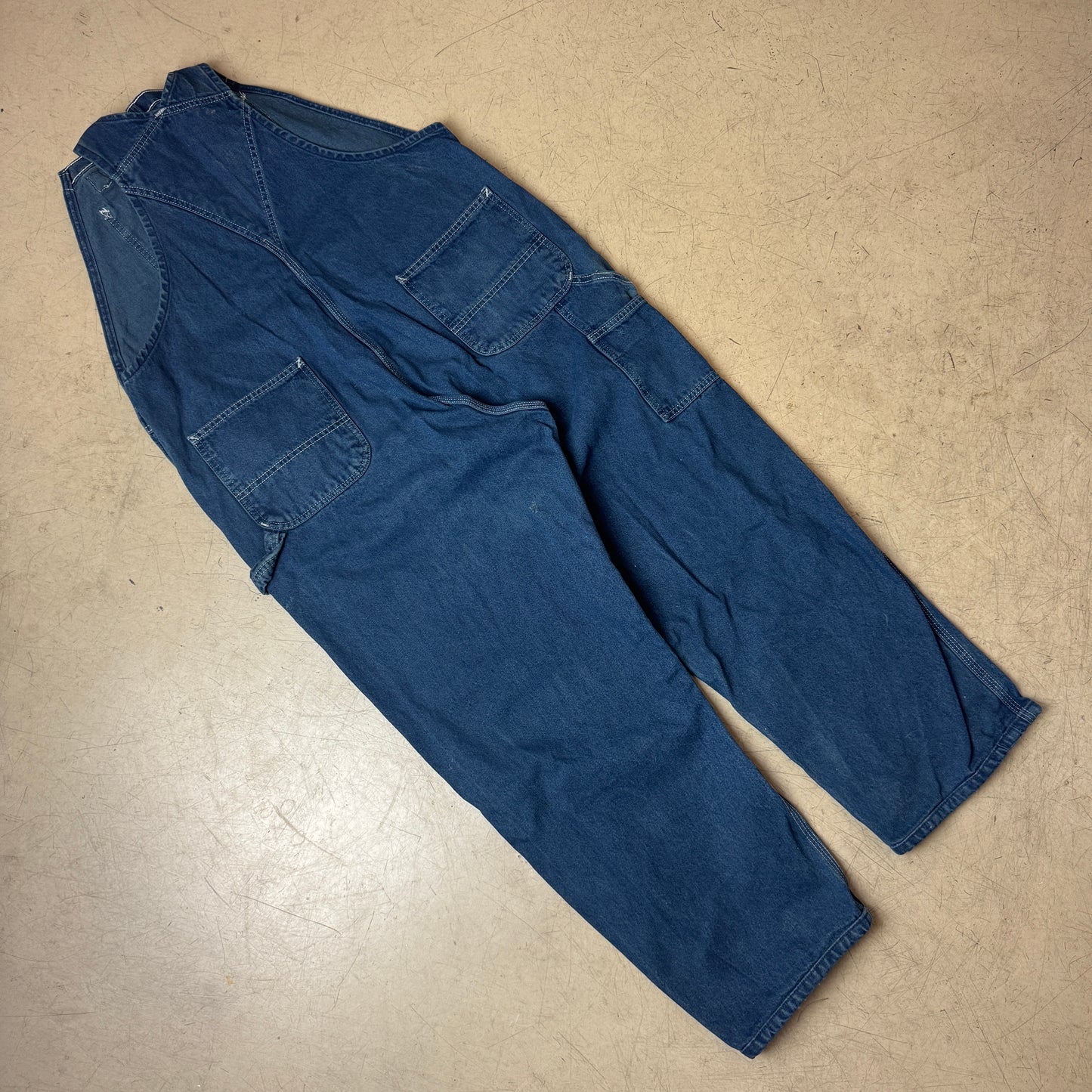 (XL) Carhartt Jeans Overall Dungarees blau