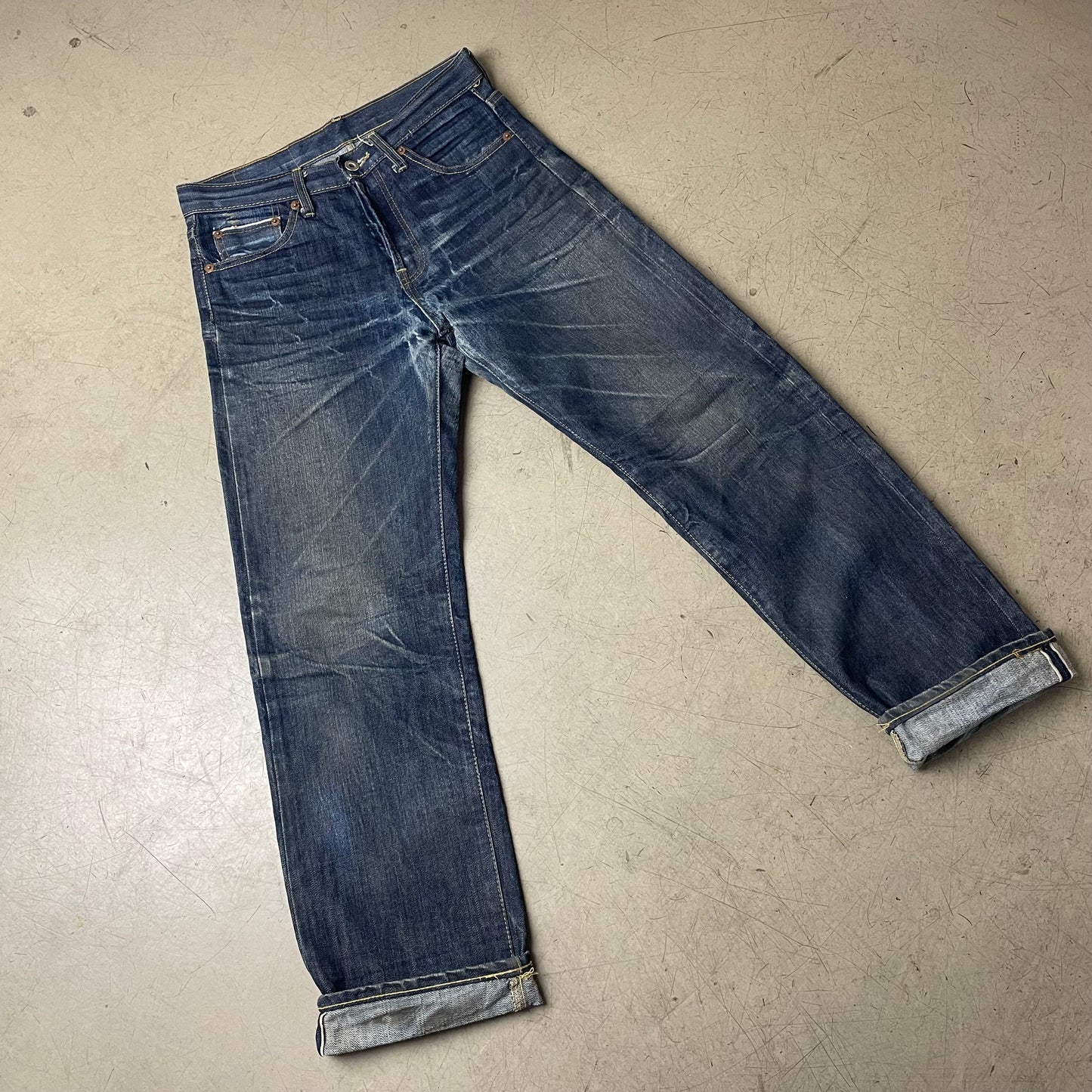 (M) Vintage 1993 Levi’s Big E Selvedge Selvage Jeanshose faded Blue W31/L30