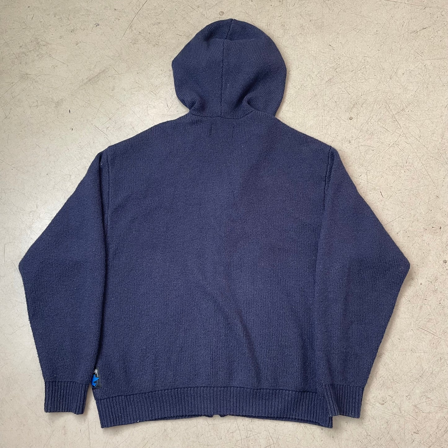 (M) Stüssy Zip Hoodie Knit Strick Navy dunkelblau