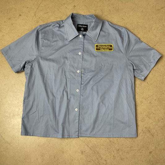 (M) Kid Super x Mercedes Kurzarm Hemd hellblau