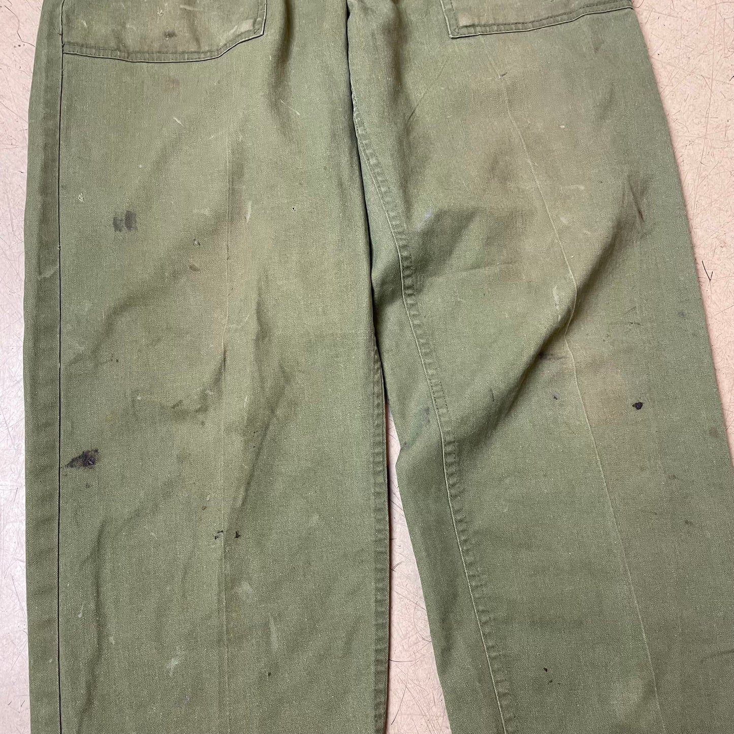 (L) US Army Front Pocket Utility Fatigue Pants faded olivgrün W34L29