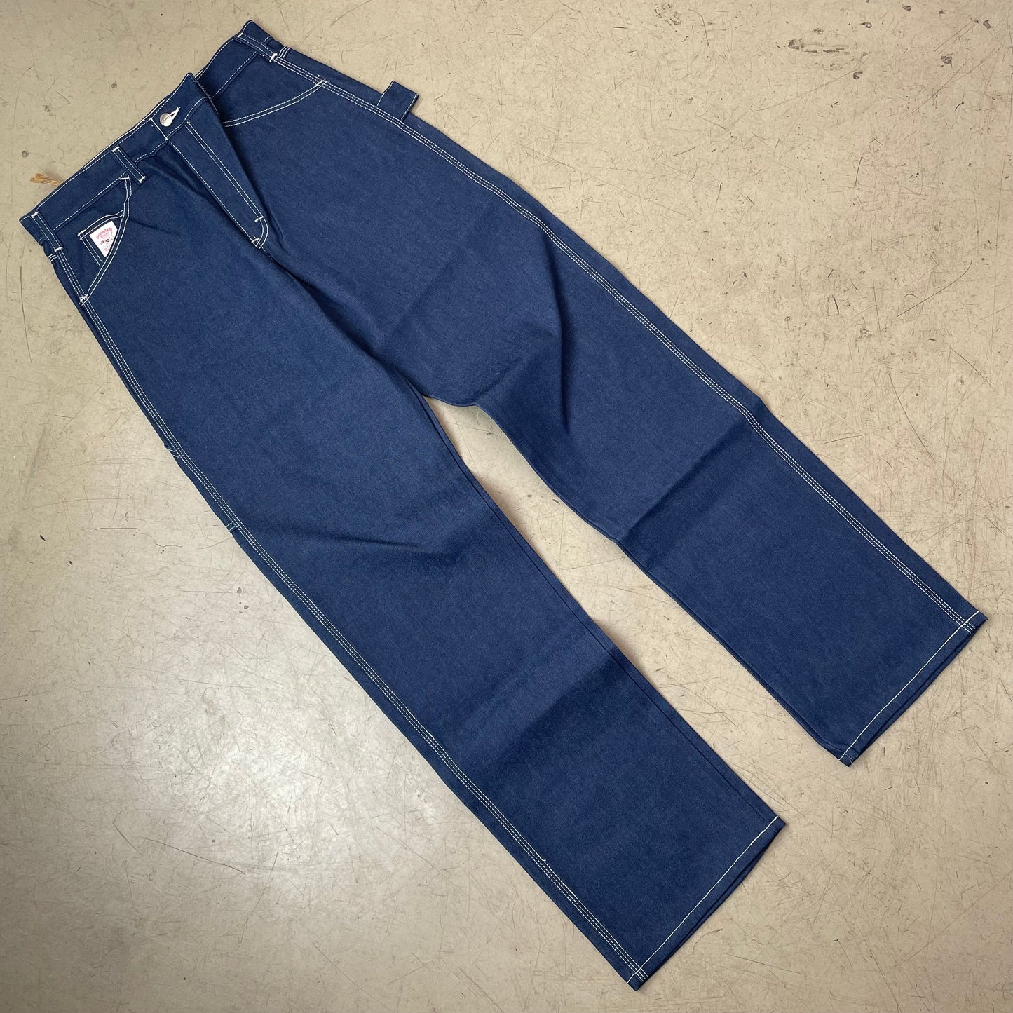 (L) Pointer Brand US Workwear Carpenter Denim Pants Navy W34 L36
