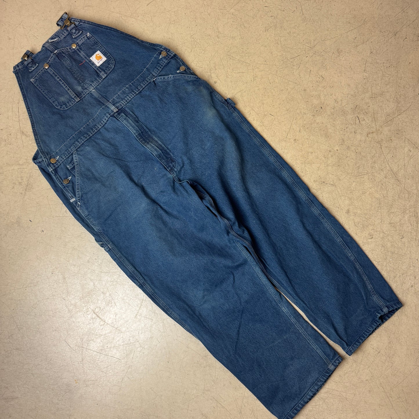 (XL) Carhartt Jeans Overall Dungarees blau