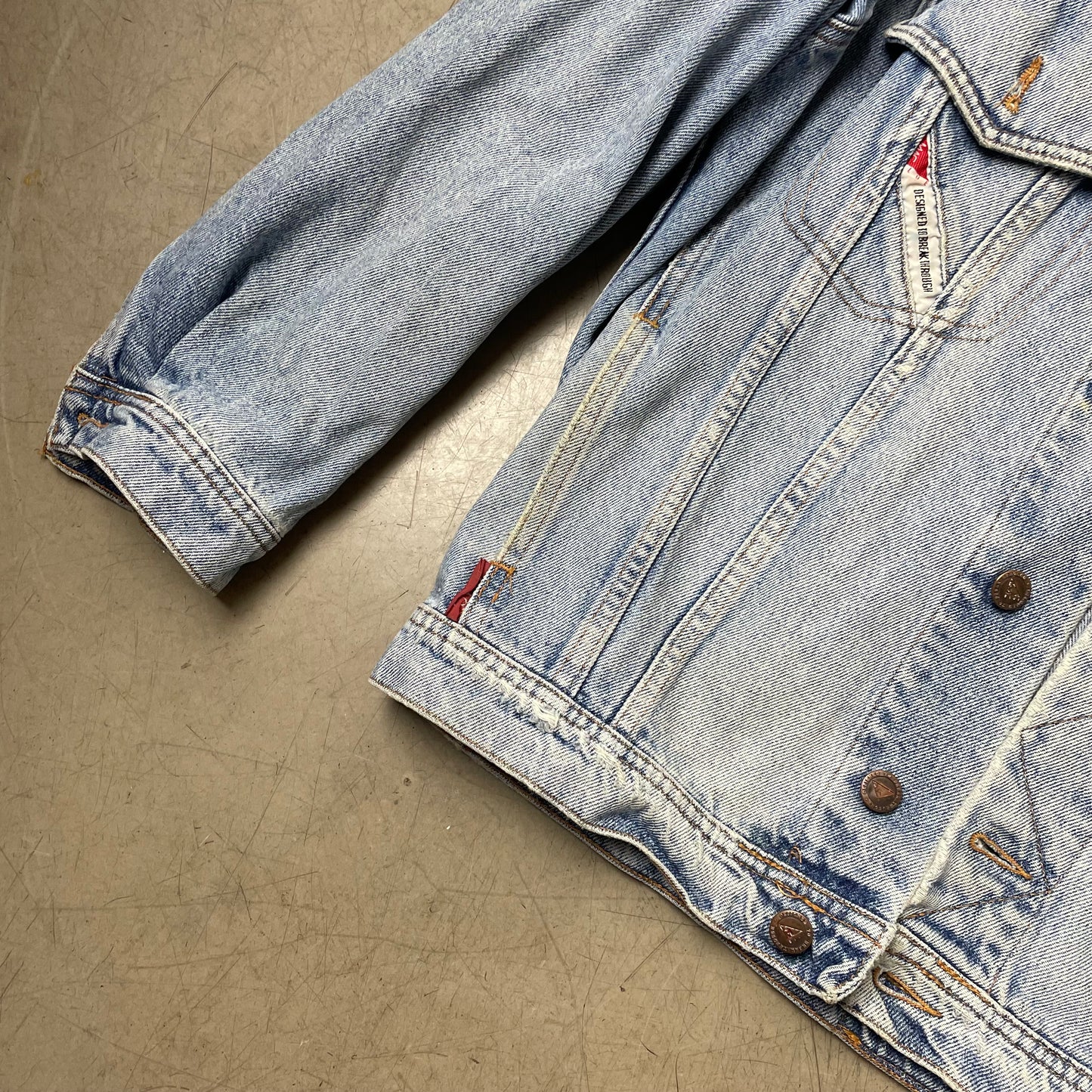 (XL) Vintage Mac Jeansjacke hellblau