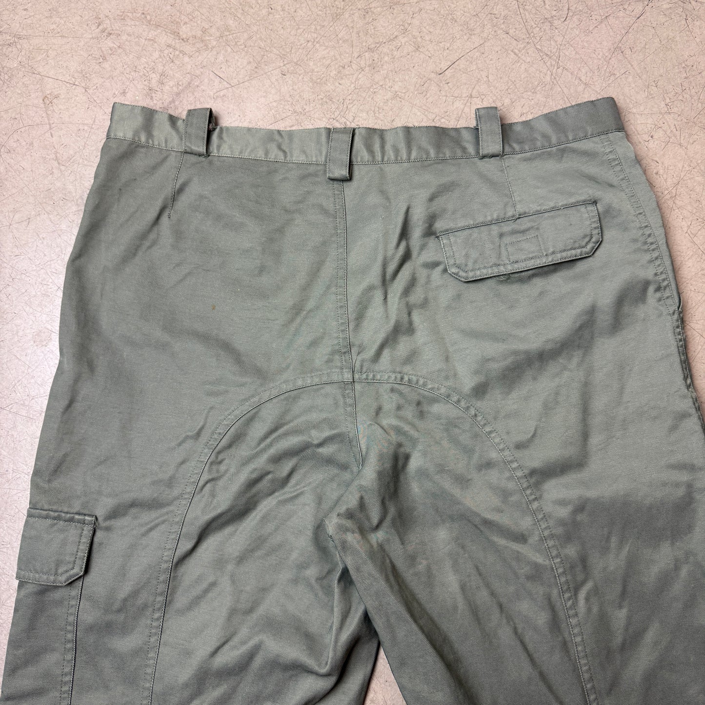 (L) Vintage Adidas Front Pocket Cargo Pants olivgrün
