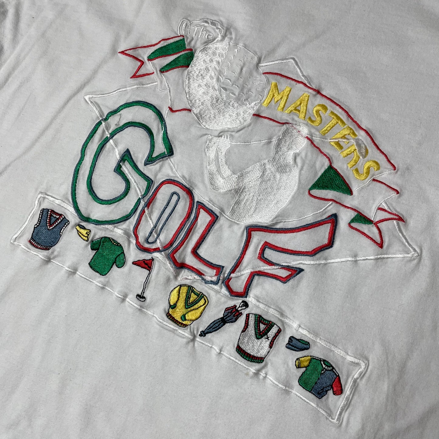 (L) 1990s Carlo Colucci Tshirt weiß Golf