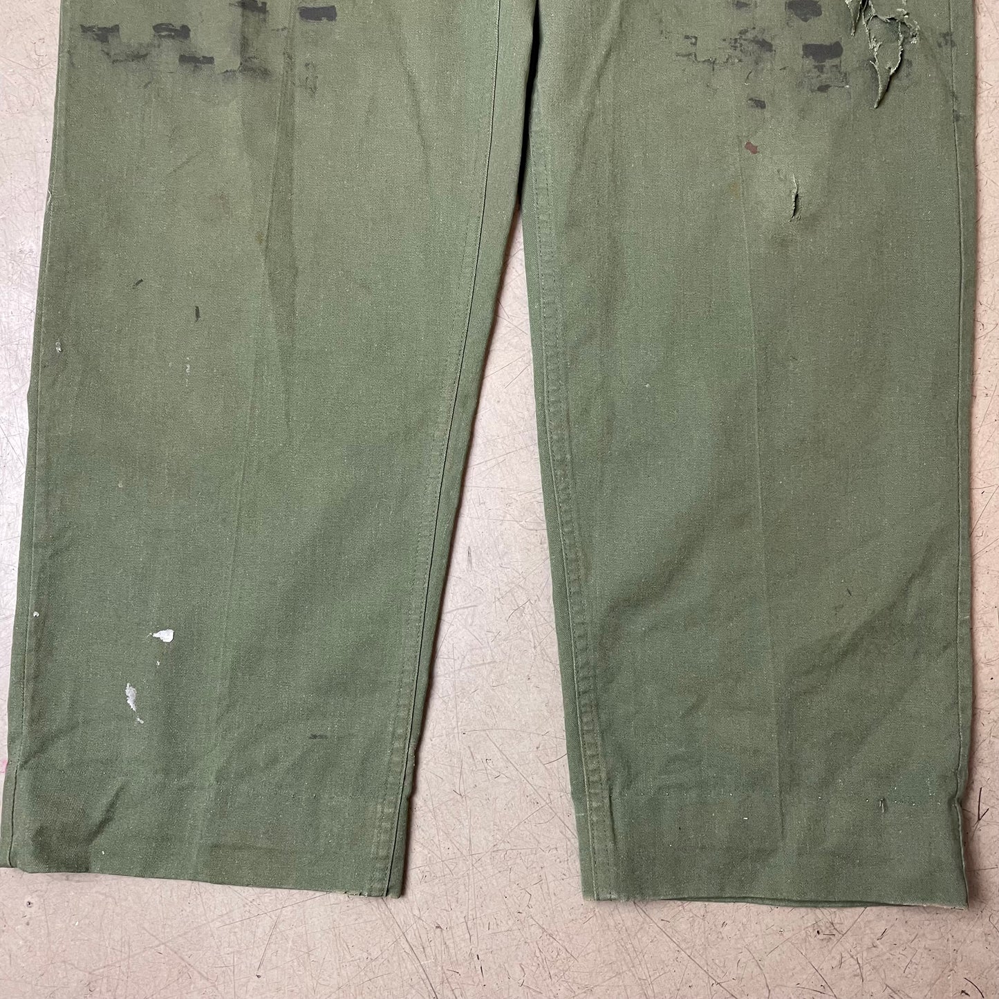 (L) US Army Front Pocket Utility Fatigue Pants olivgrün W34L33