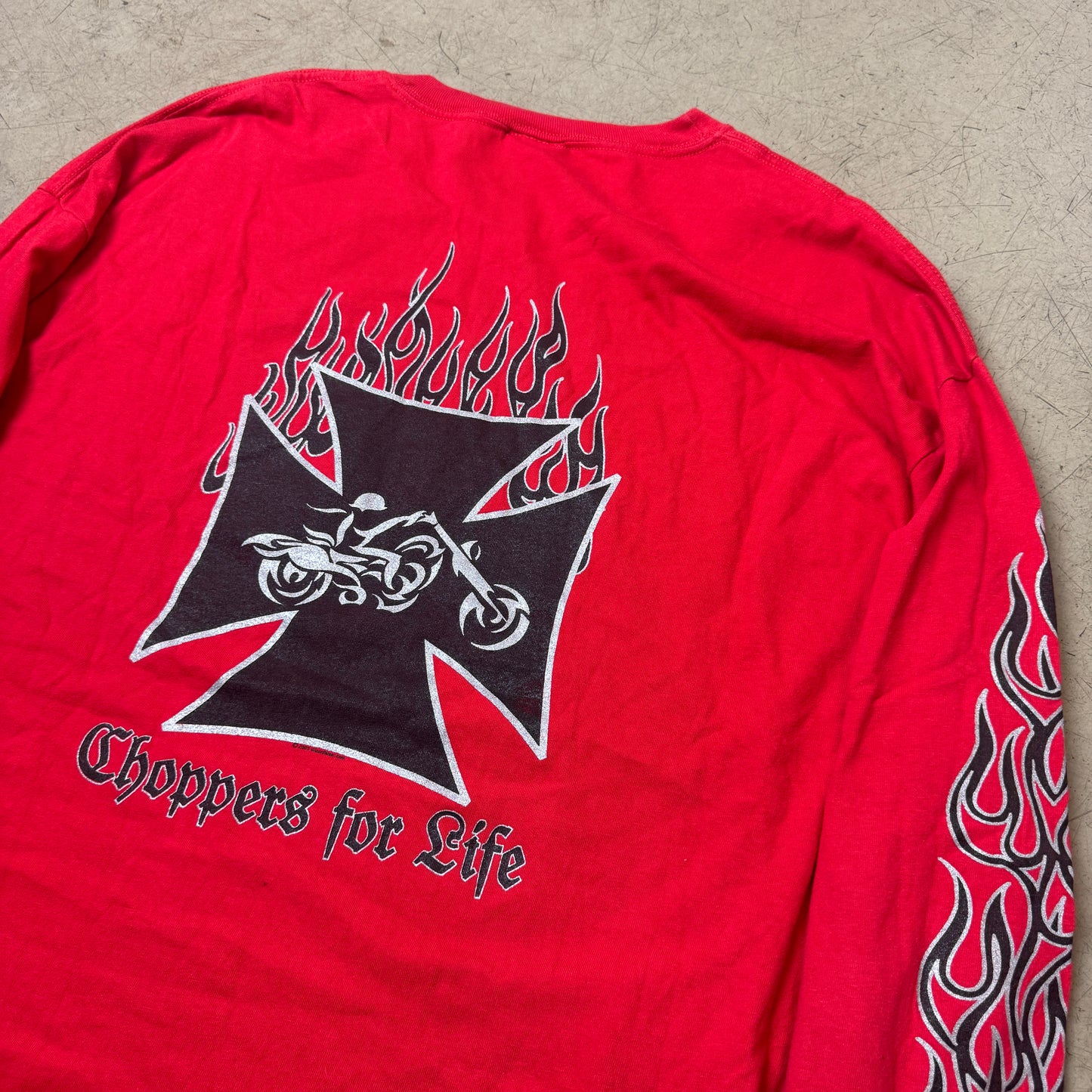 (XXL) Choppers Flames Longsleeve