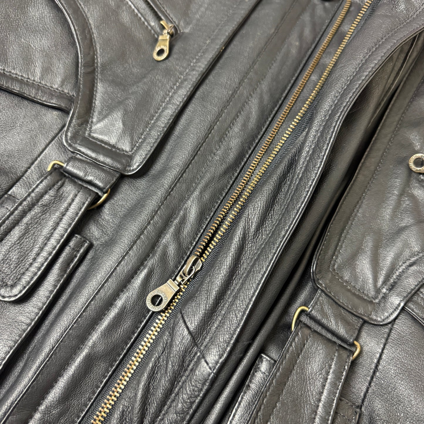 (L-XL) Piloten Lederjacke