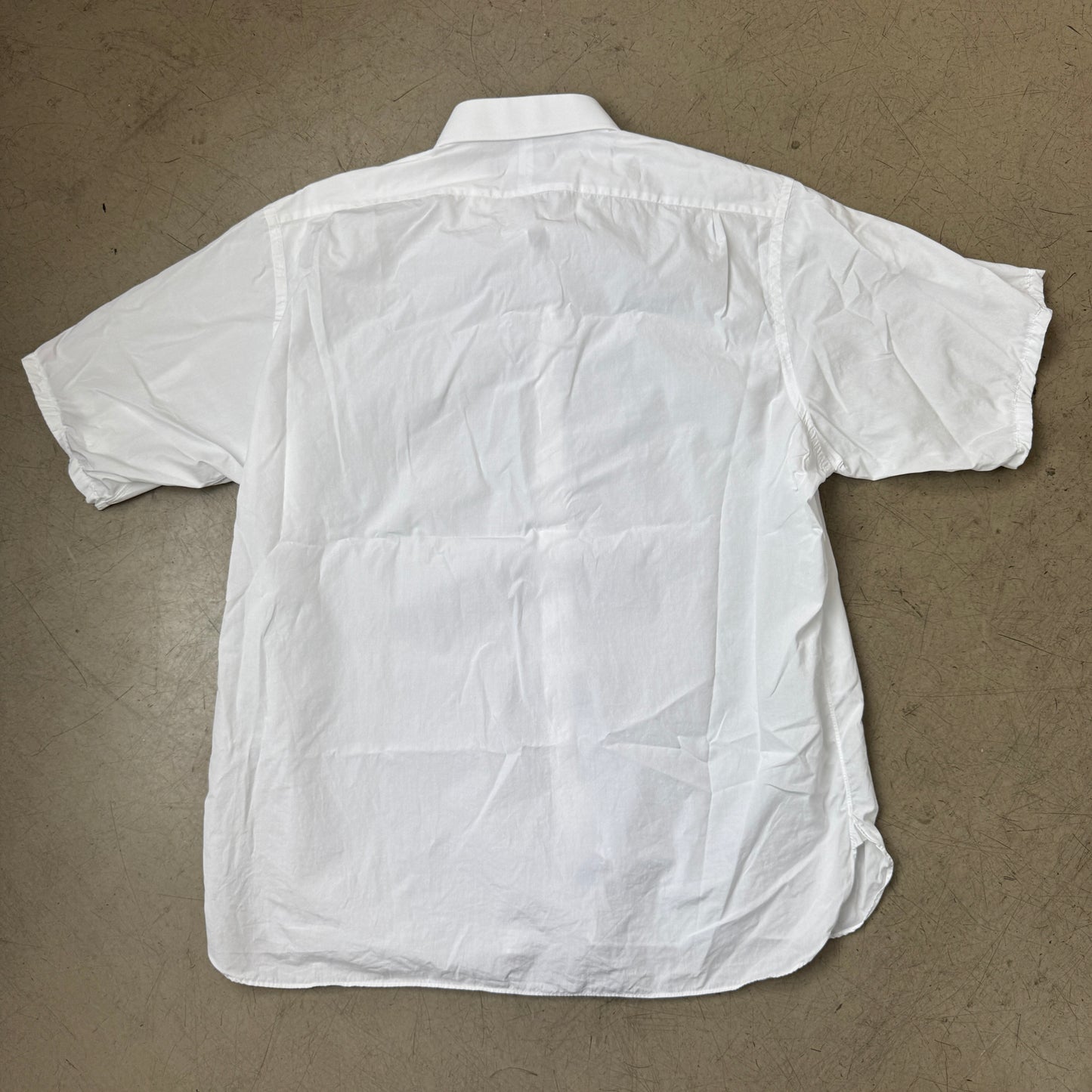 (XL) Ralph Lauren Purple Label Boxy Kurzarm Hemd weiß US 17,5