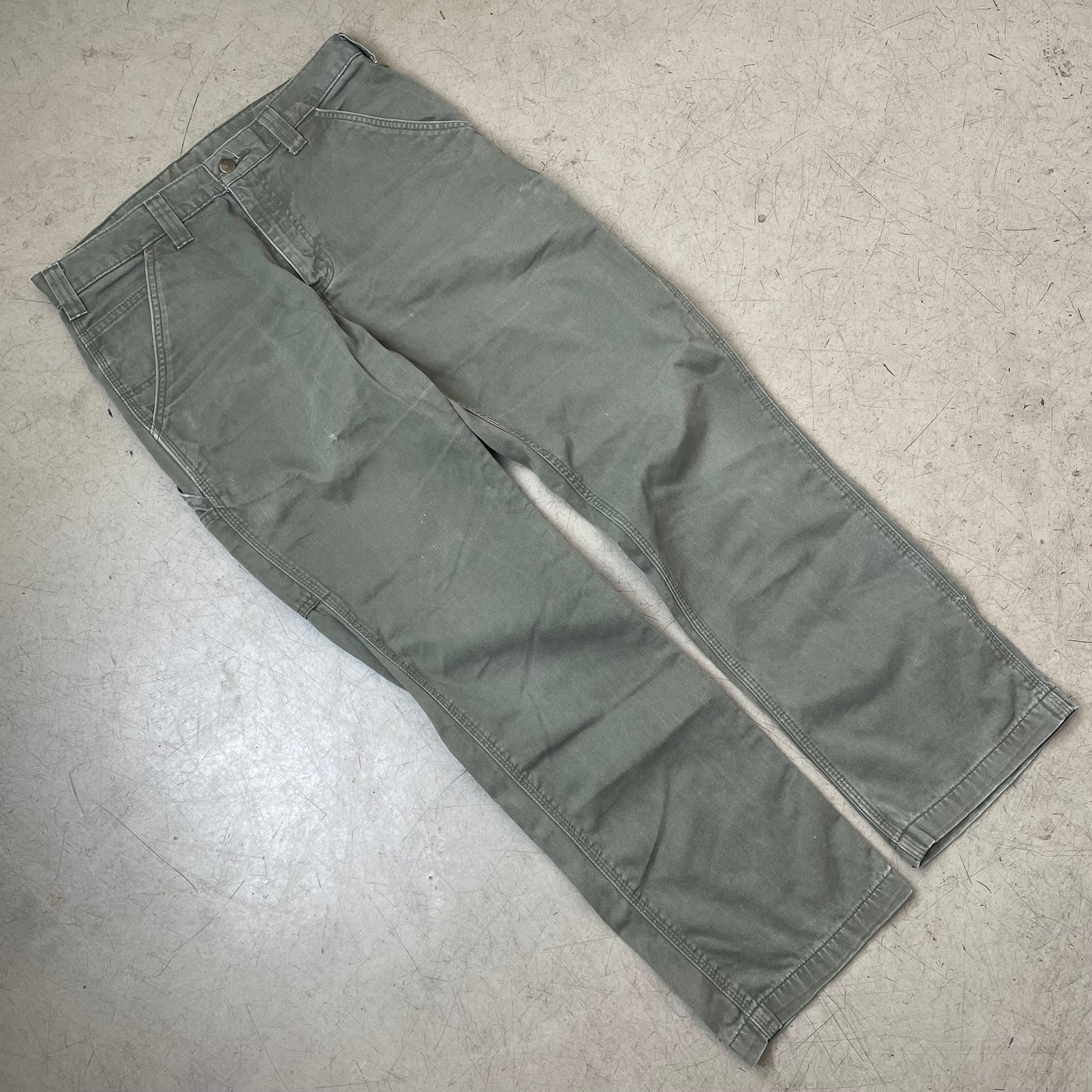 (M) Carhartt Workwear Carpenter Pants olivgrün W32L30