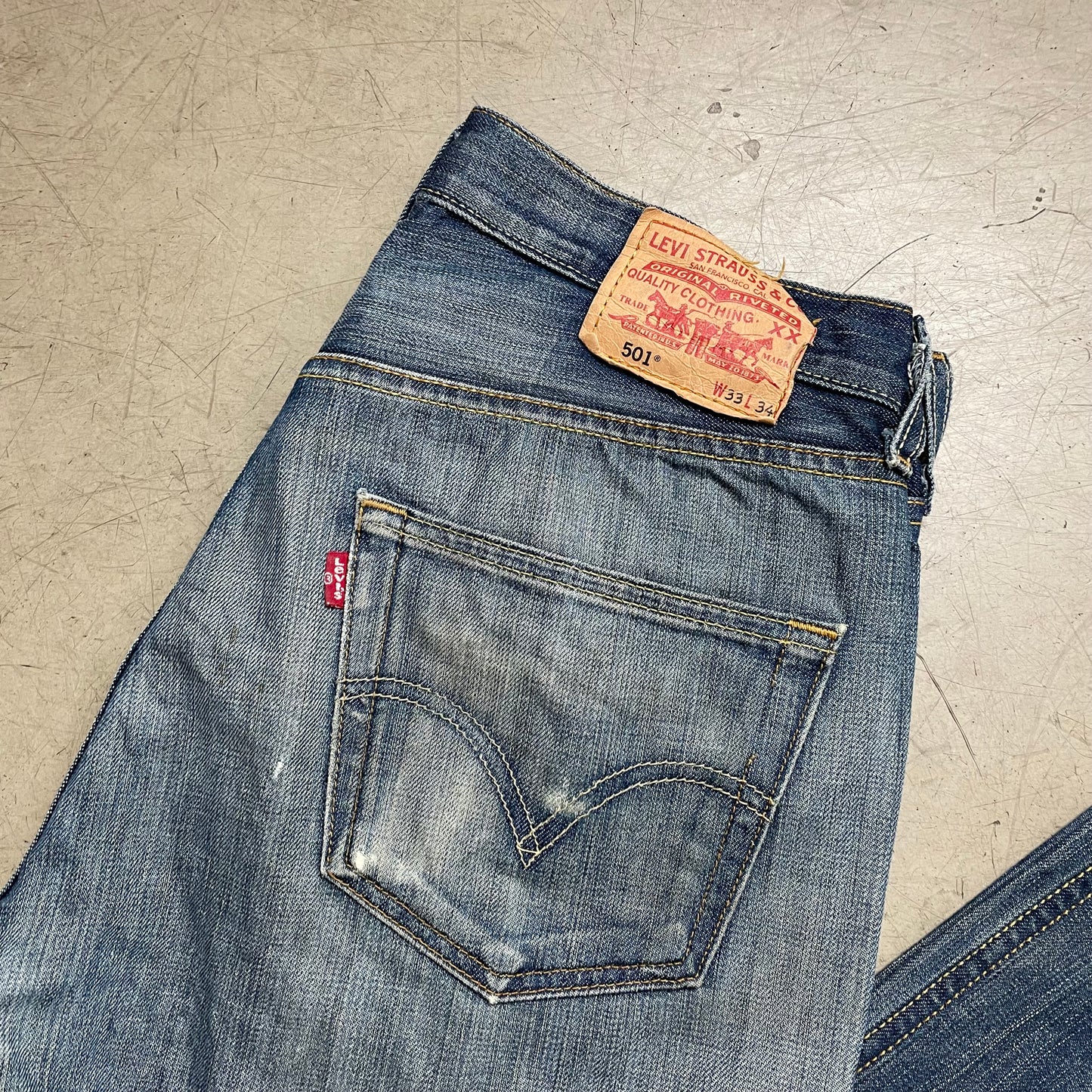 (M) Levi’s 501 Jeanshose blau W33L34
