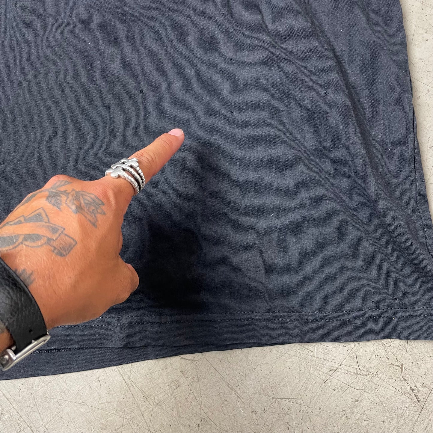 (XL) 1996 Das Gesicht Face Print Tshirt schwarz weiß