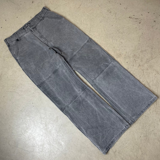 (L) Acne Studios Workwear Double Knee Denim Jeanshose grau