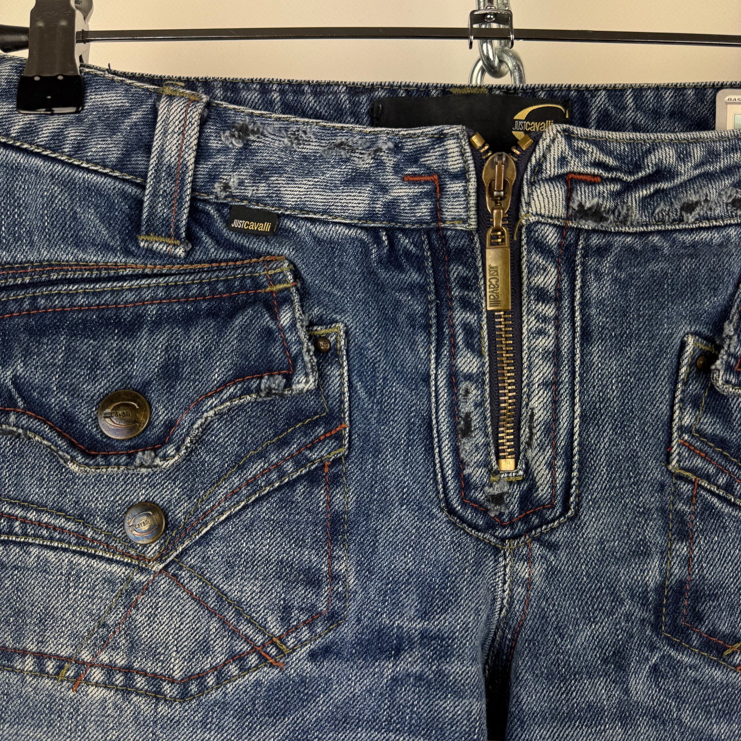 (S-M) CAVALLI JEANS SHORTS