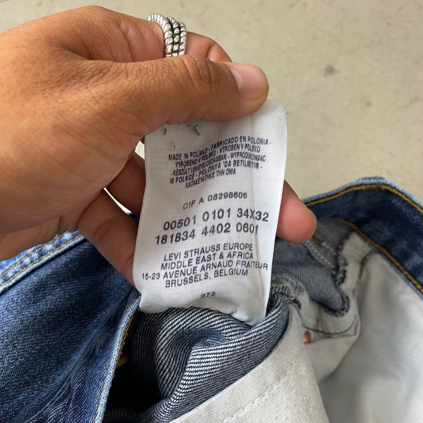 (M) Levi’s 501 Jeanshose blau W34L32