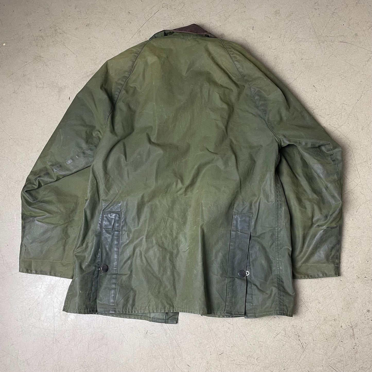 (M) Barbour Bedale Waxed Jacket A320 olive grün