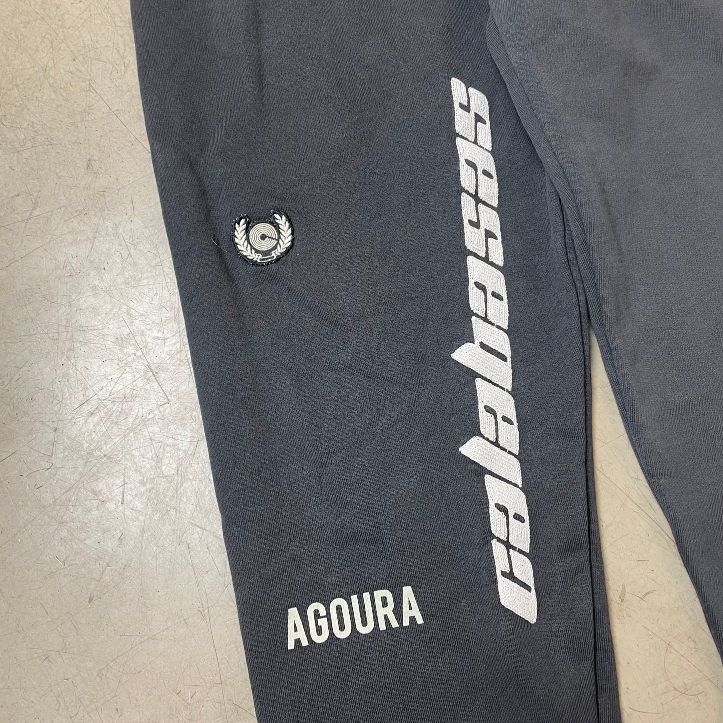(M) Calabasas Agoura Jogging Pants Jogger washed black