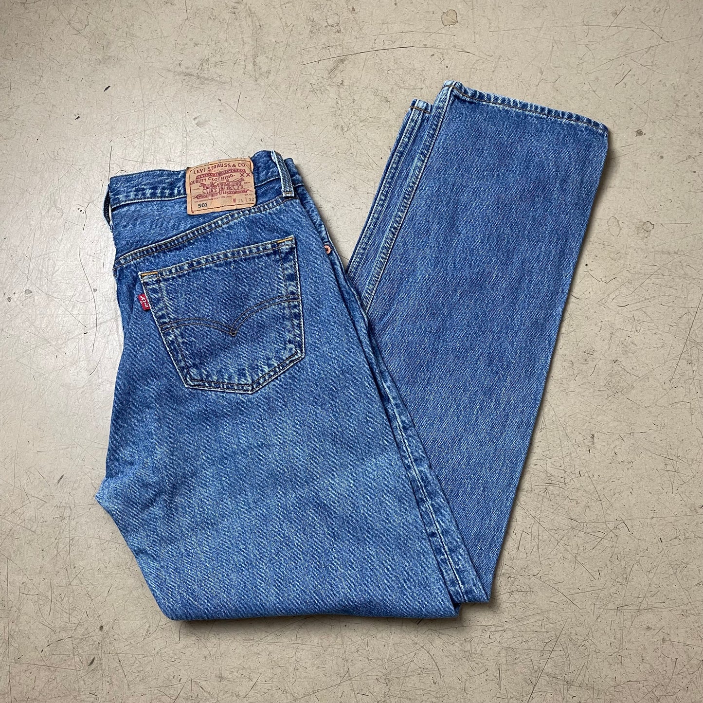 (L) Levi’s 501 Jeanshose hellblau W34L32