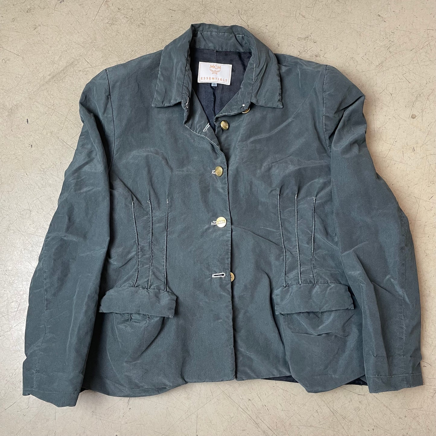 (M) Vintage Wmn MCM Jacke Blazer schwarz