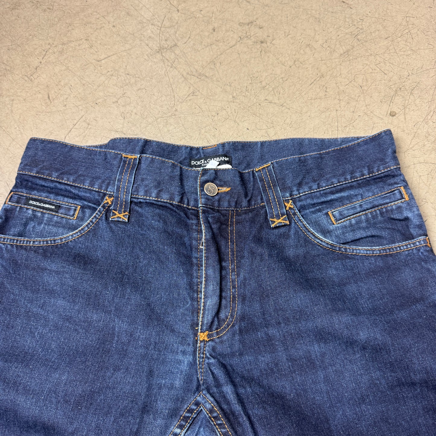 (XL) 2000s Dolce & Gabbana Jeanshose dunkelblau Navy 50