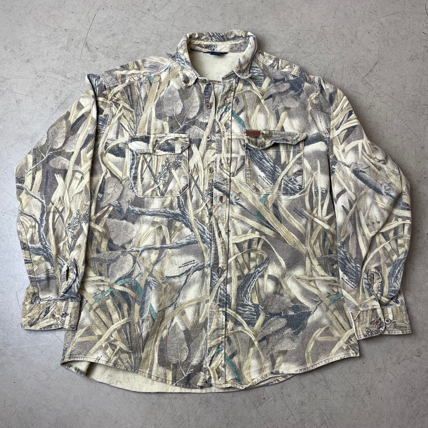 (XXL) Woolrich Realtree Camo Hemd beige grün Tag XL Long