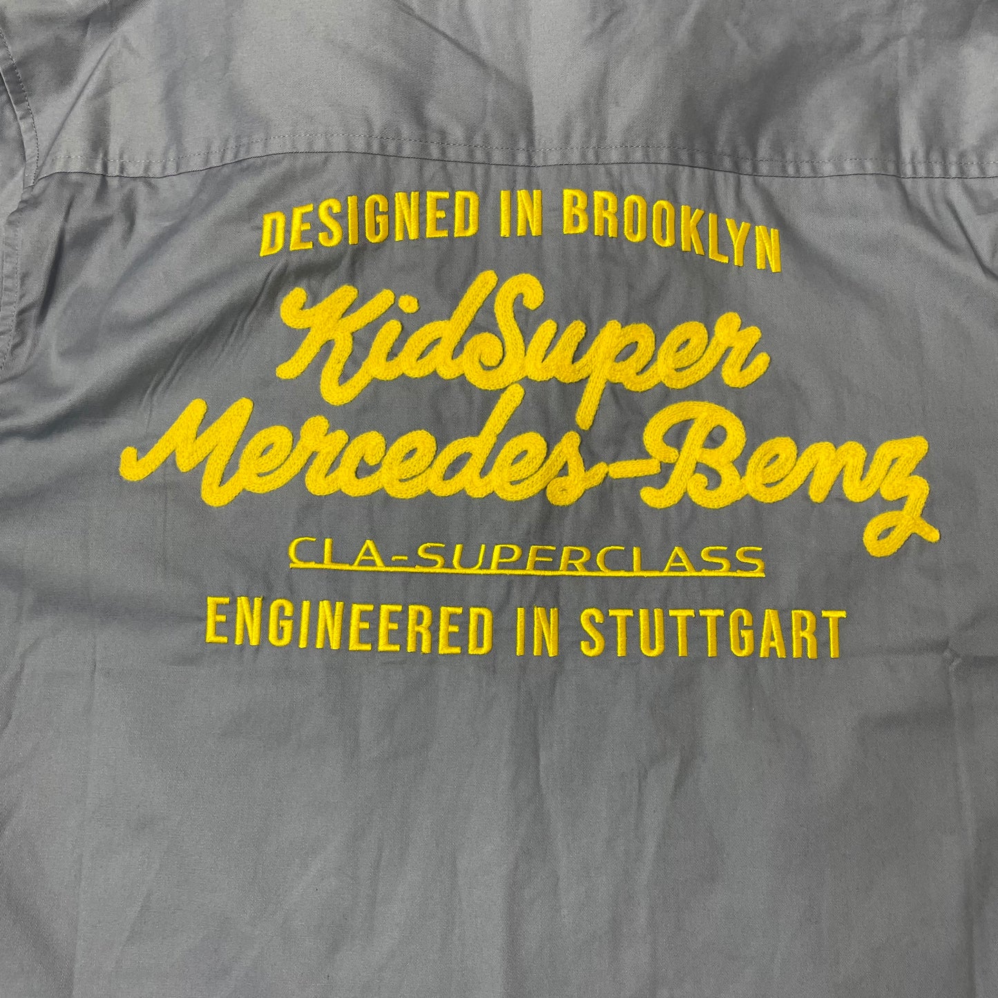 (M) Kid Super x Mercedes Kurzarm Hemd hellblau