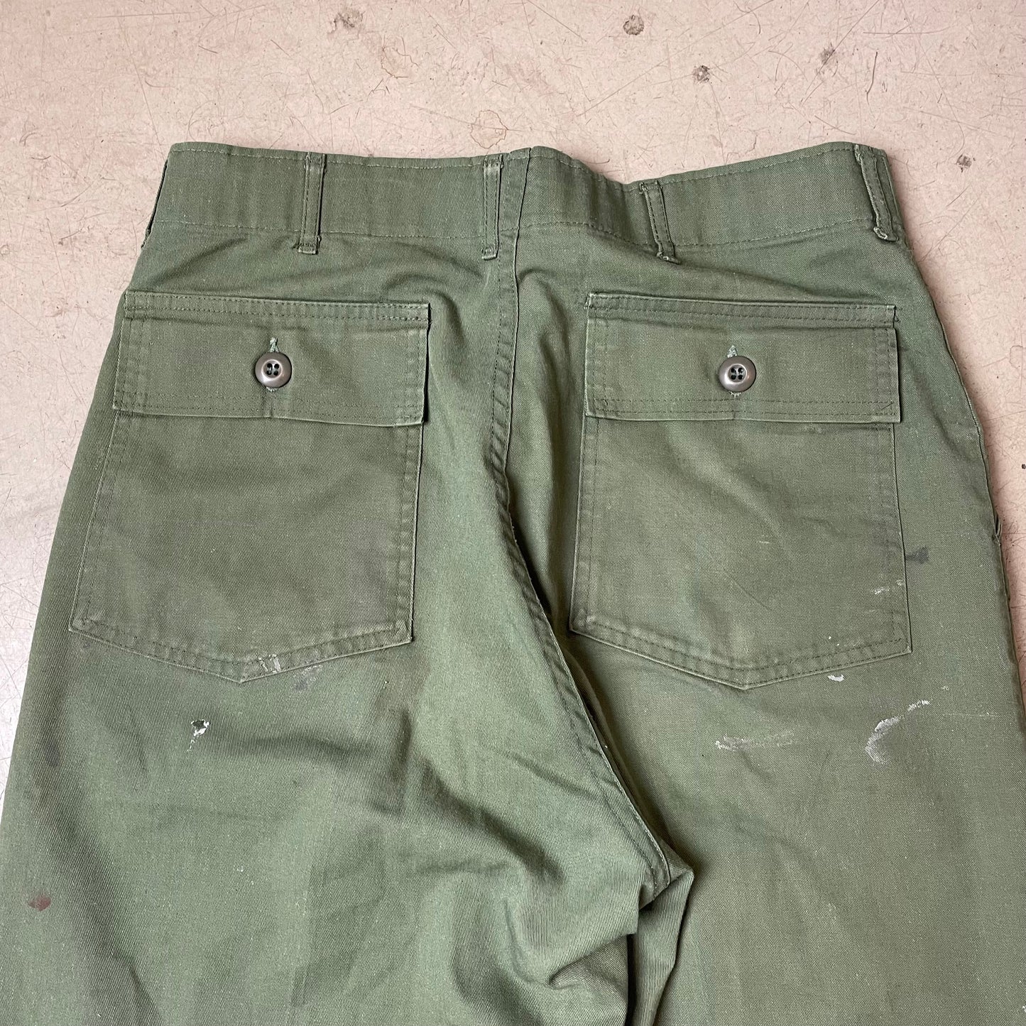 (L) US Army Front Pocket Utility Fatigue Pants olivgrün W34L33