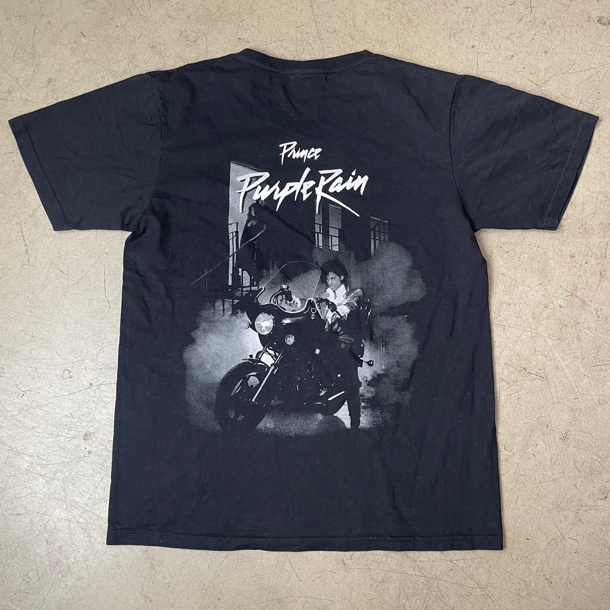 (L-XL) Prince Purple Rain Band Tour Tshirt schwarz