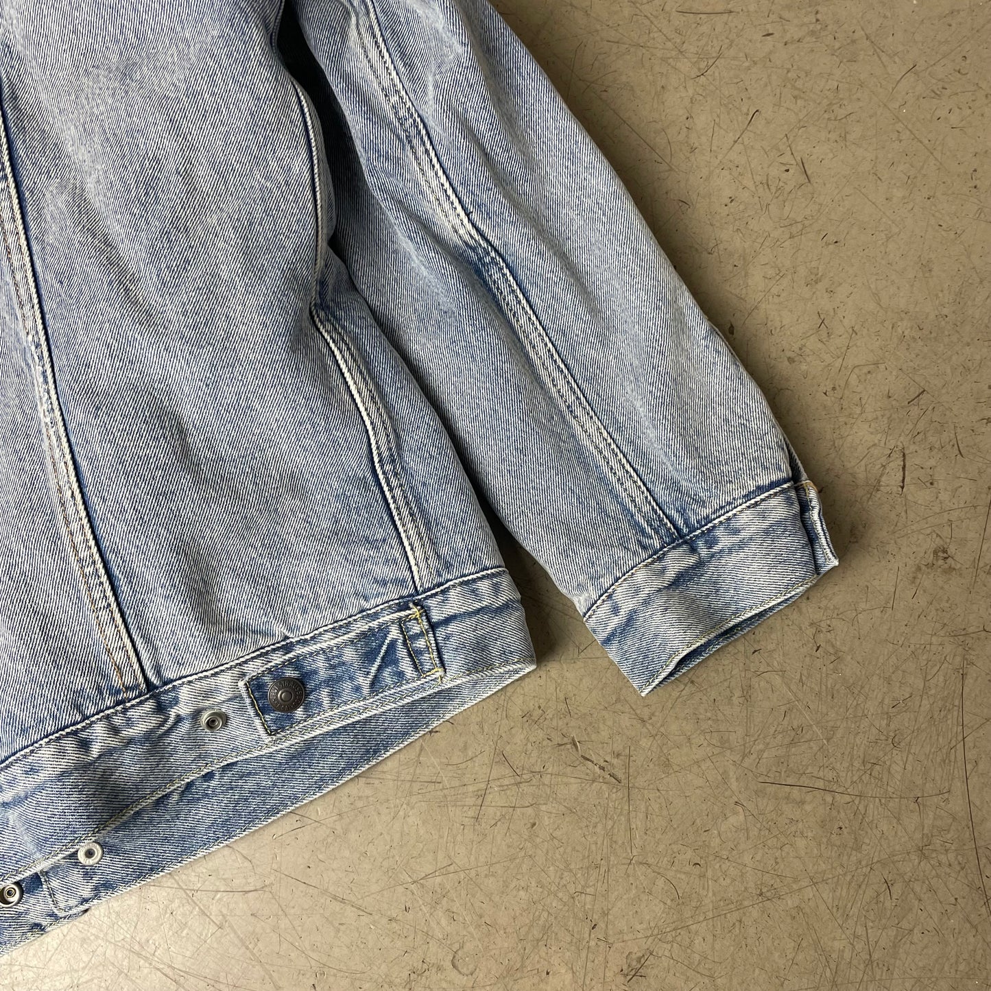 (L) Levi’s Sherpa Denim Jacket Jeansjacke gefüttert hellblau