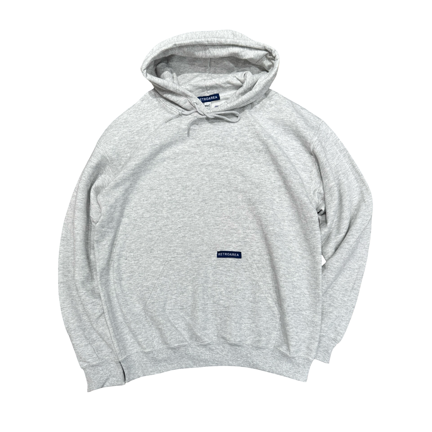 RETROAREA BASIC HOODIE (HEATHER GREY)