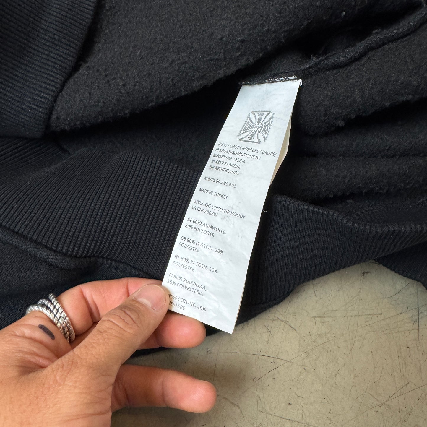 (XXL) Rare 2000s Choppers Big Logo Zip Hoodie