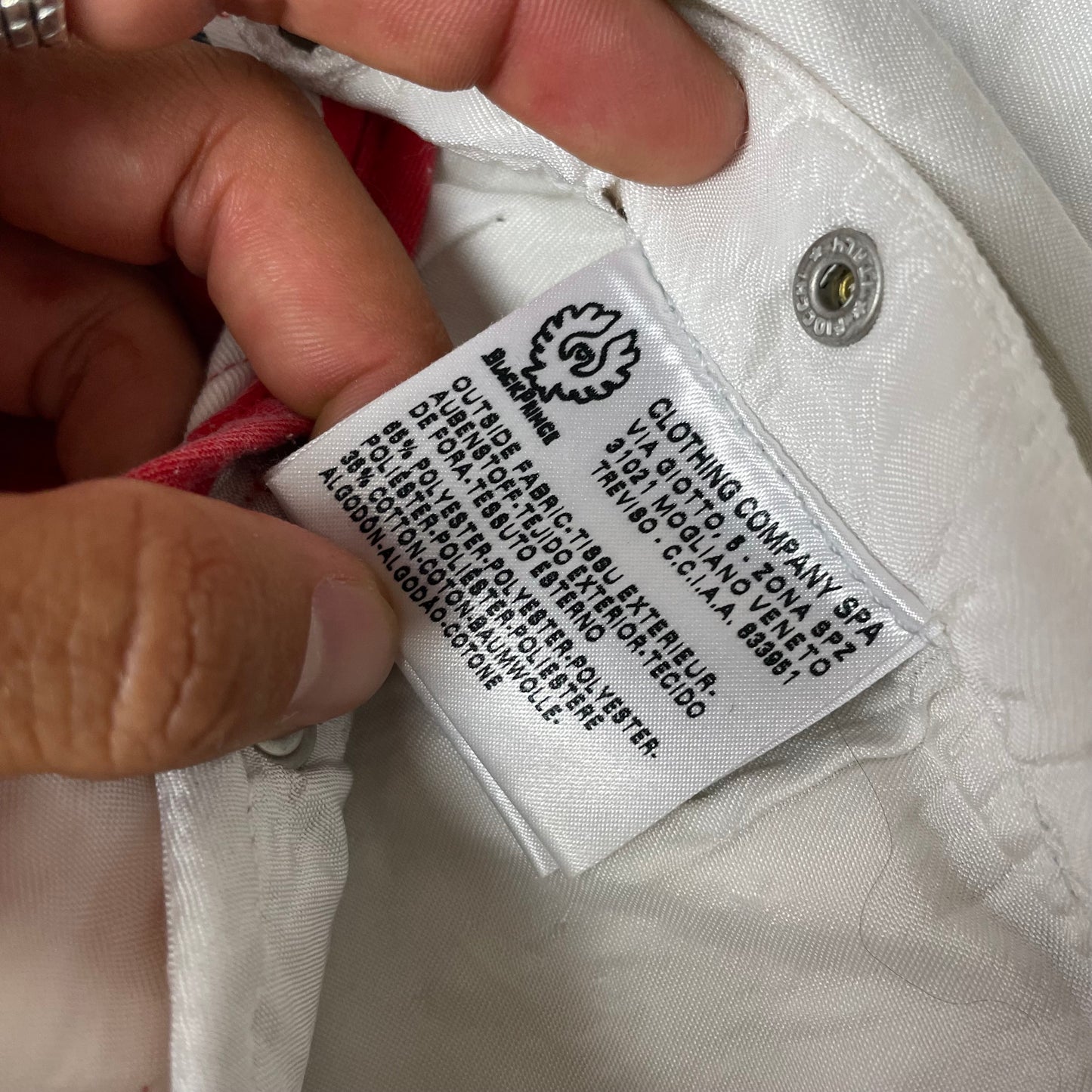 (M) Vintage Belstaff Black Prince Jacke beige Creme sz 42