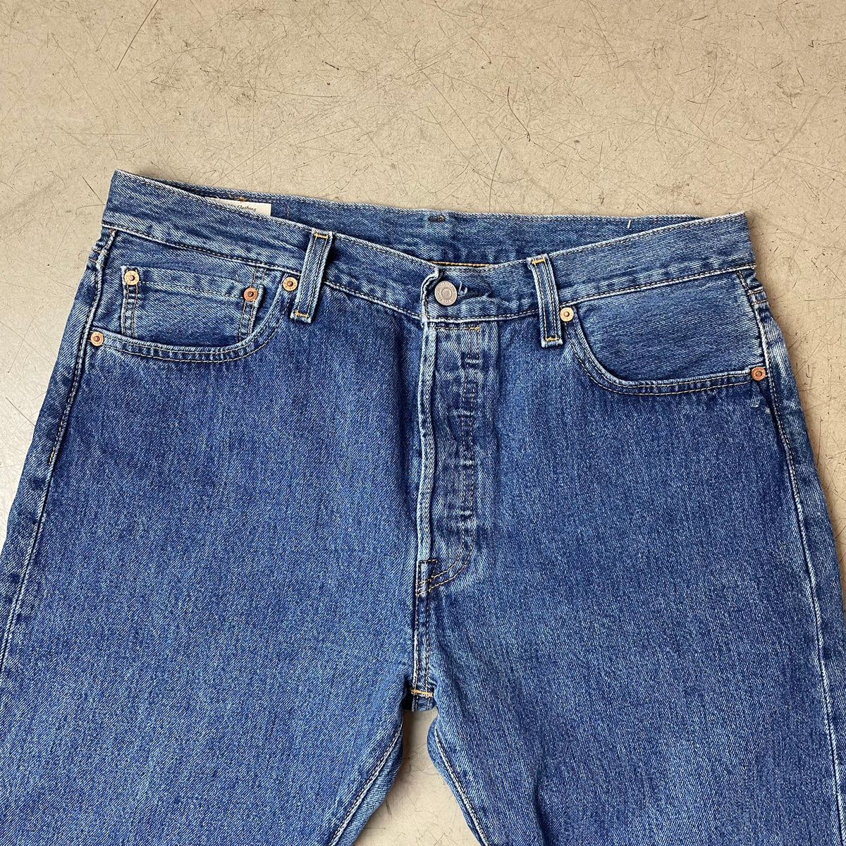 (L) Levi’s Lot 501 Big E Jeanshose blau W34/L32