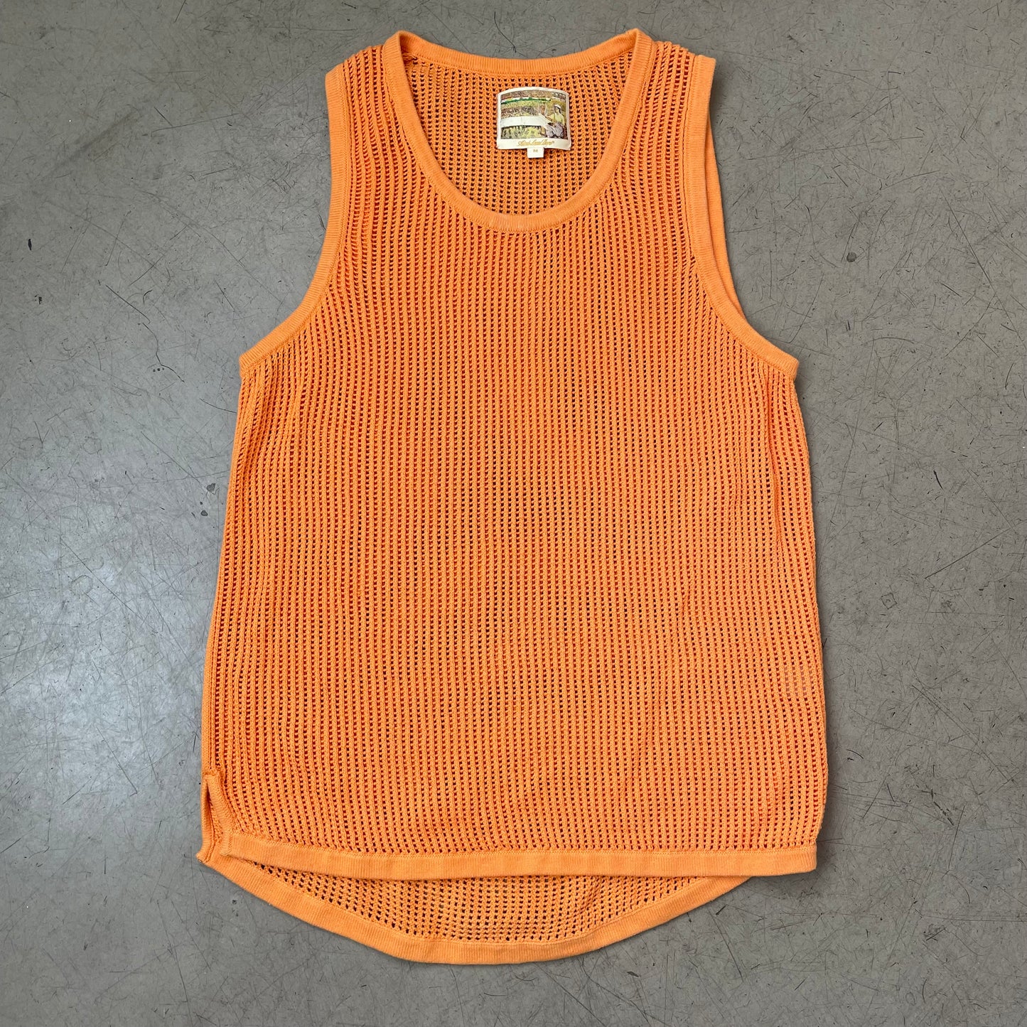 (M) Aime Leon Dore Knitted Top Tanktop Shirt Orange