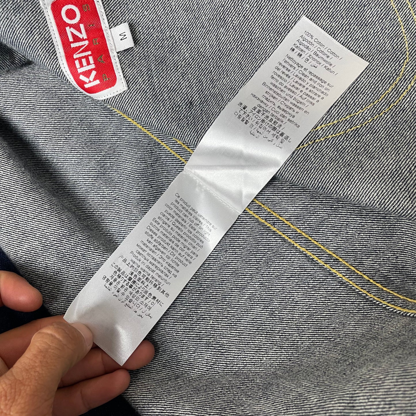 (XL) Kenzo Denim Chore Work Jacket Jeansjacke dunkelblau
