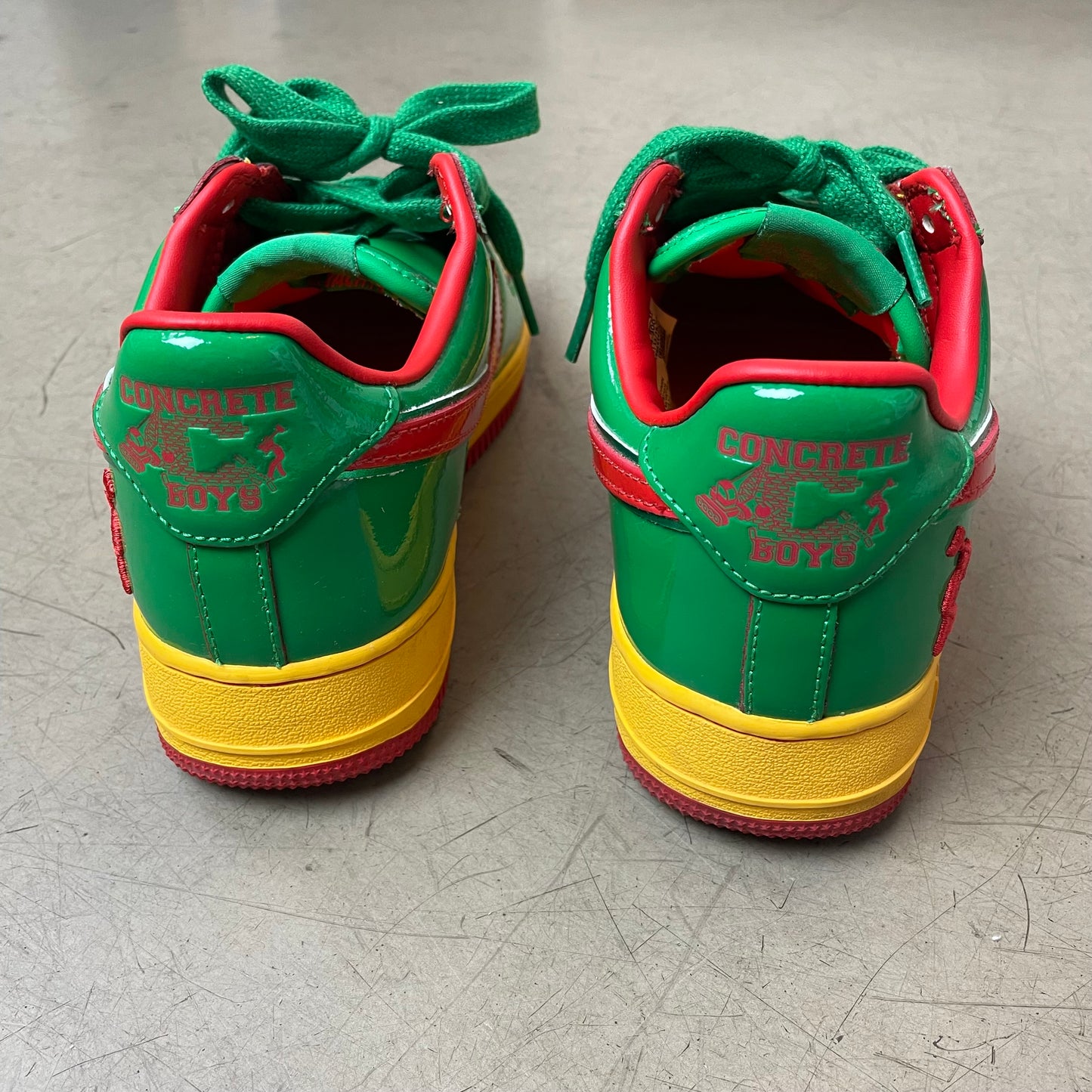 (40) Nike Air Force 1 Low Lil Yachty Concrete Boys gelb grün rot