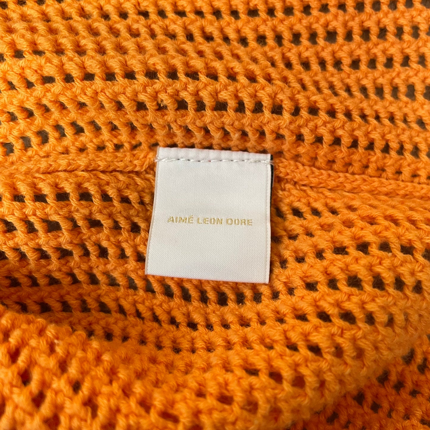 (M) Aime Leon Dore Knitted Top Tanktop Shirt Orange