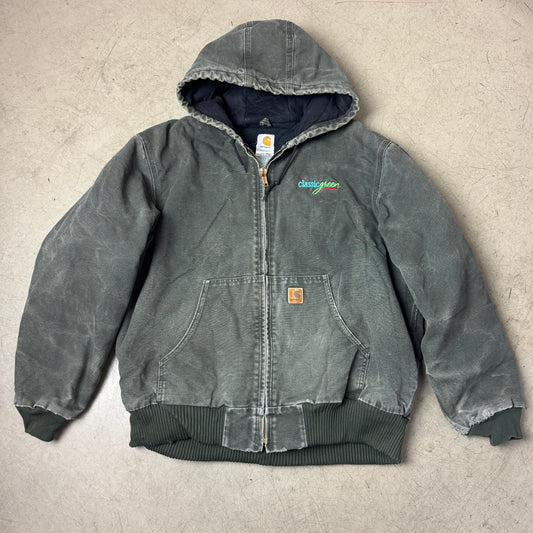 (XL) Carhartt Hooded Active Jacket J130 MOS