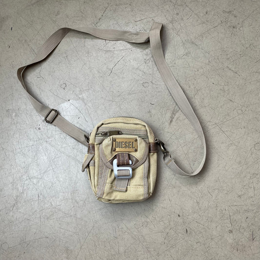 2000s Diesel Side Bag Tasche beige khaki