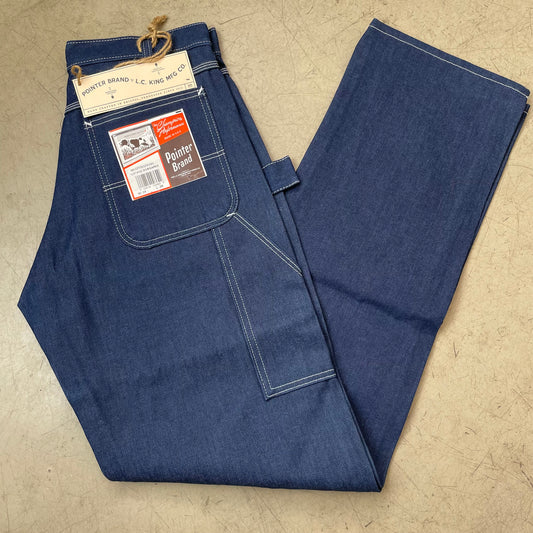 (L) Pointer Brand US Workwear Carpenter Denim Pants Navy W34 L36