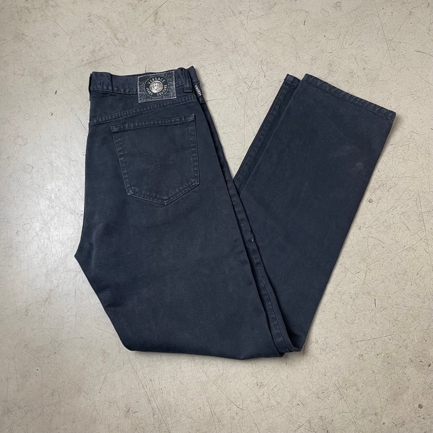 (XL) 1990s Versace Jeanshose schwarz 38 52