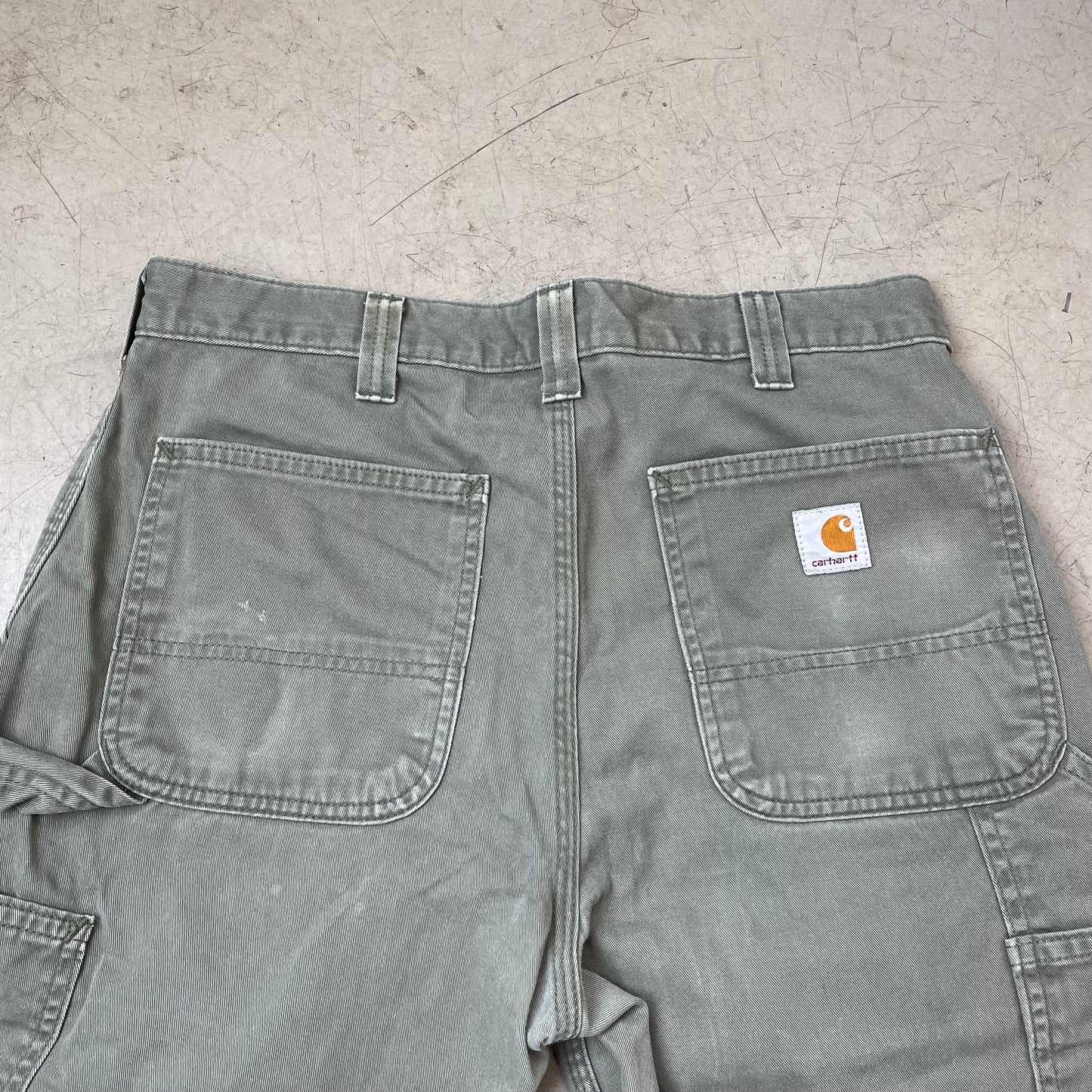 (M) Carhartt Workwear Carpenter Pants olivgrün W32L30