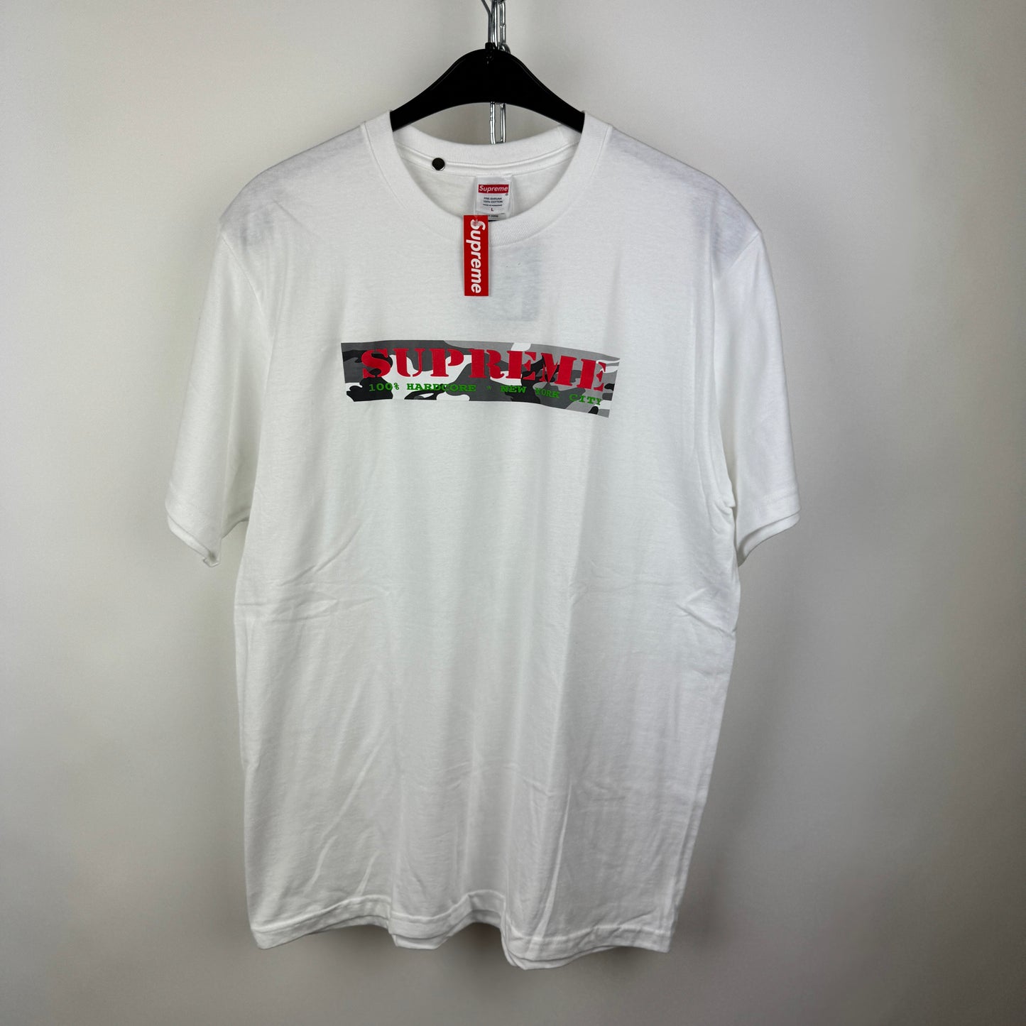 (L) SUPREME CAMO BOXLOGO T-SHIRT