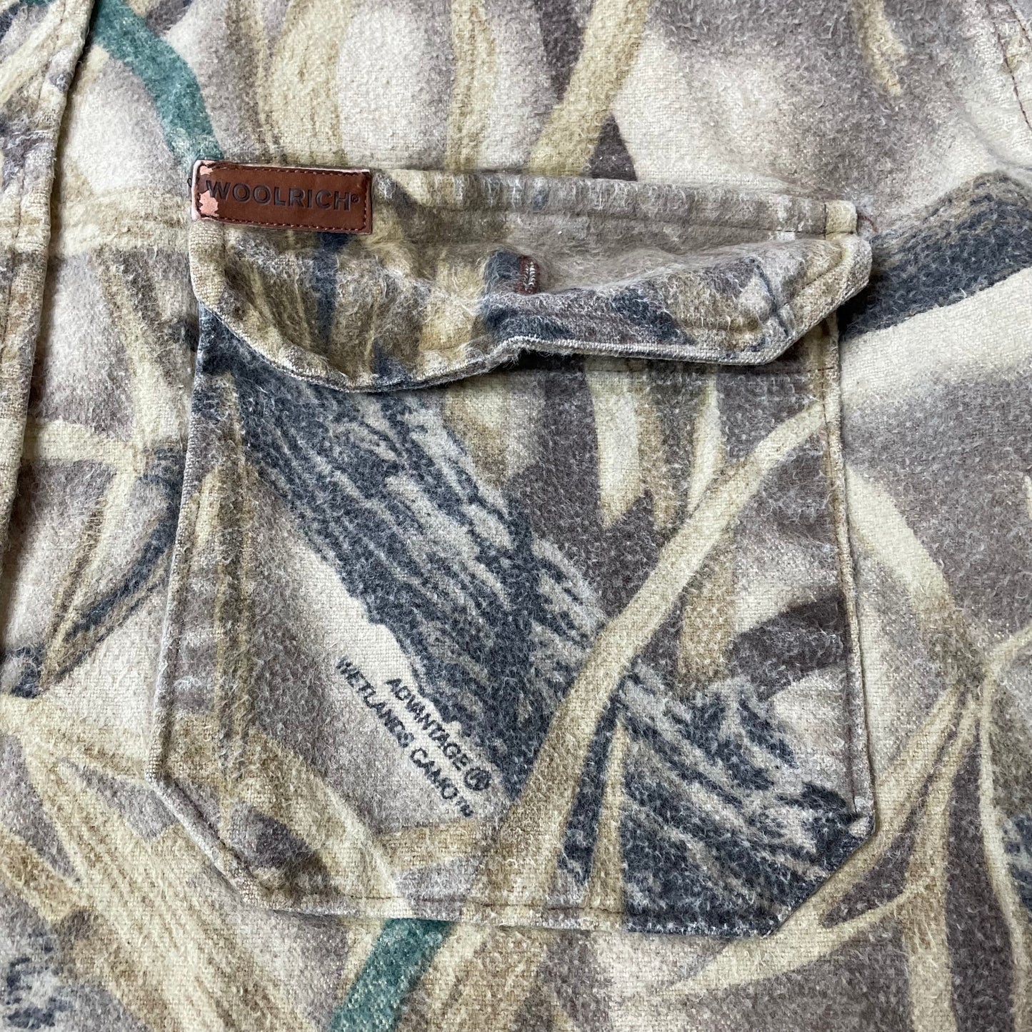 (XXL) Woolrich Realtree Camo Hemd beige grün Tag XL Long